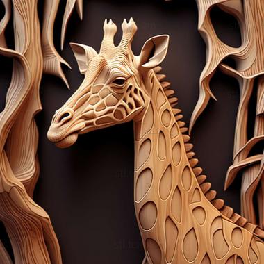 3D модель Жирафа (STL)